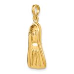 14K 3-D Scuba Flipper Charm - Image 5