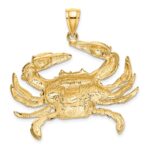 14K Large Blue Crab Charm - Image 3