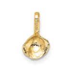 14K Mini Clam Shell Charm - Image 4