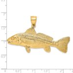14K Large 3-D Red Fish Charm - Image 3