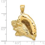 14K Large 3-D Conch Shell Charm - Image 3