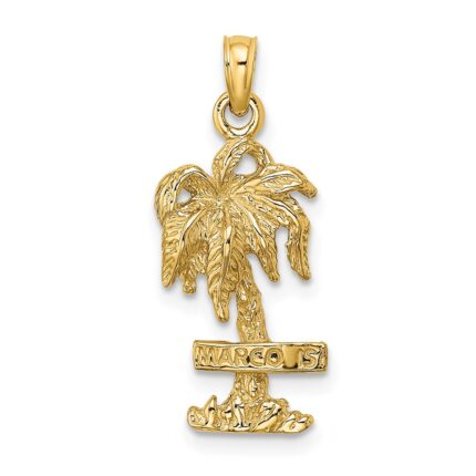 14K MARCO IS. Palm Tree Charm