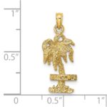 14K MARCO IS. Palm Tree Charm - Image 3