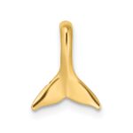 14K Mini Whale Tail Chain Slide