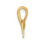 14K Mini Whale Tail Chain Slide - Image 2