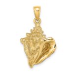 14K Conch Shell Charm