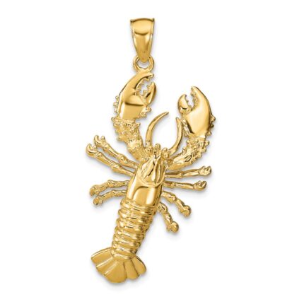 14k Large Lobster Pendant