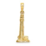 14K 3D Cape May NJ Lighthouse Charm - Image 4