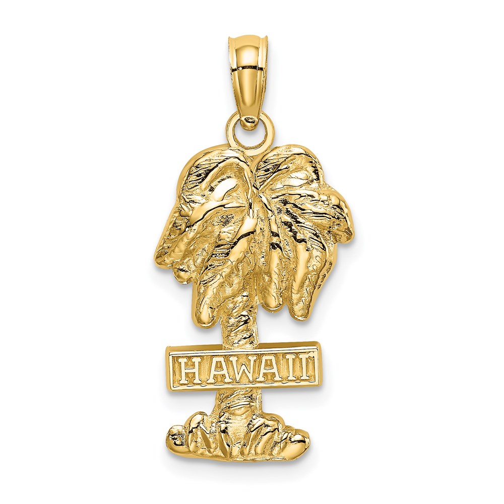 K8149.jpg 14K HAWAII Palm Tree Charm - Image 1