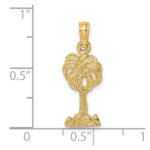 14K 2-D Palm Tree Charm - Image 3