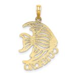 14K Polished CURACAO Under Angelfish Charm - Image 4