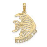 14K Polished ST. MARTIN Under Angelfish Charm - Image 4