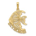14K Polished ST. THOMAS Angelfish Charm