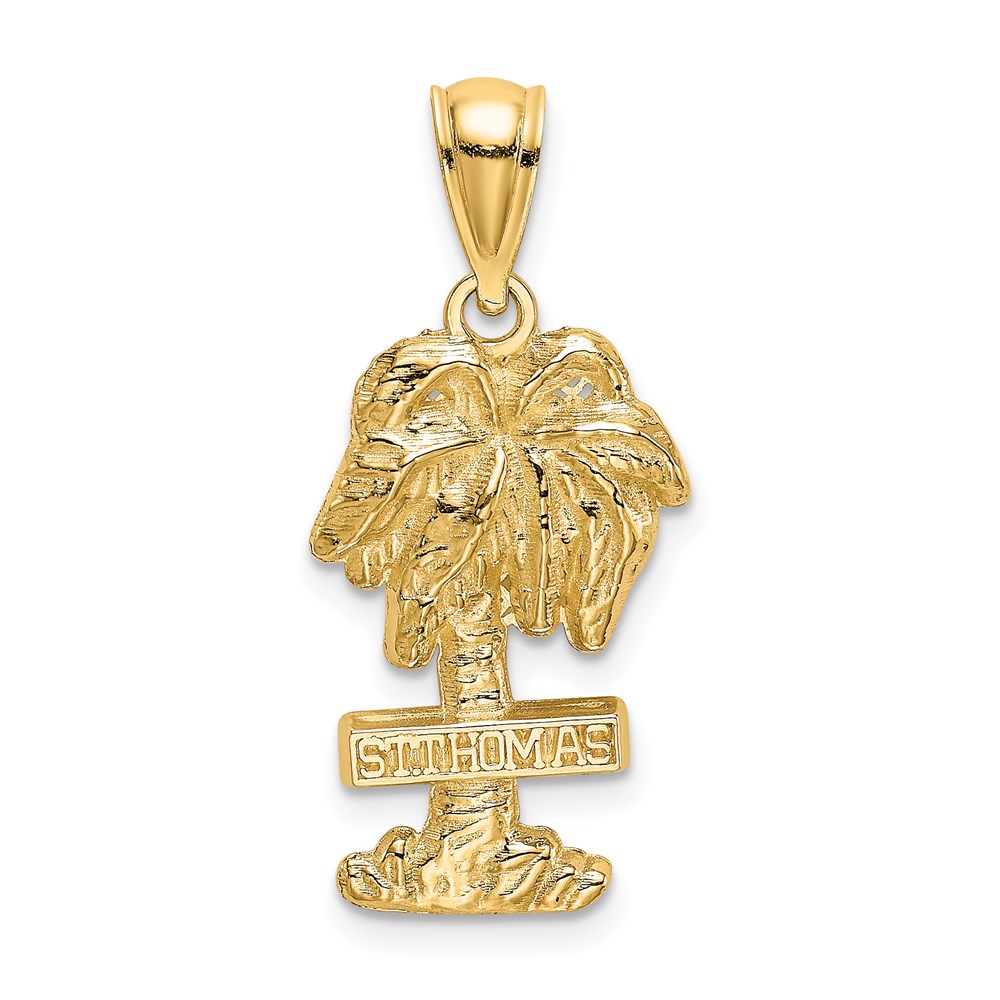 K8207.jpg 14K ST. THOMAS Palm Tree Charm - Image 1