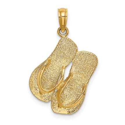 14K 3-D SANIBEL ISLAND with Large Double Flip-Flop Charm