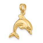14K 3-D Dolphin Jumping Charm - Image 5