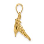 14K Stone Crab Facing Down Charm - Image 2