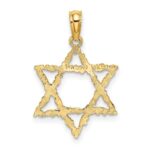 14K Fancy Star Of David Charm - Image 4