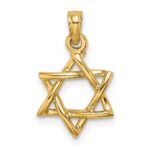 14K Polished Star Of David Charm