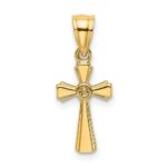 14K Mini Cross Charm