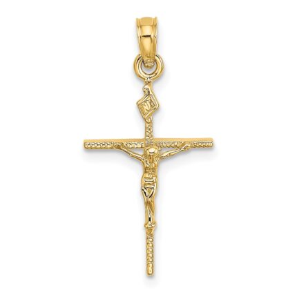 14K INRI Crucifix Charm