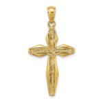 14K Polished Crucifix Charm