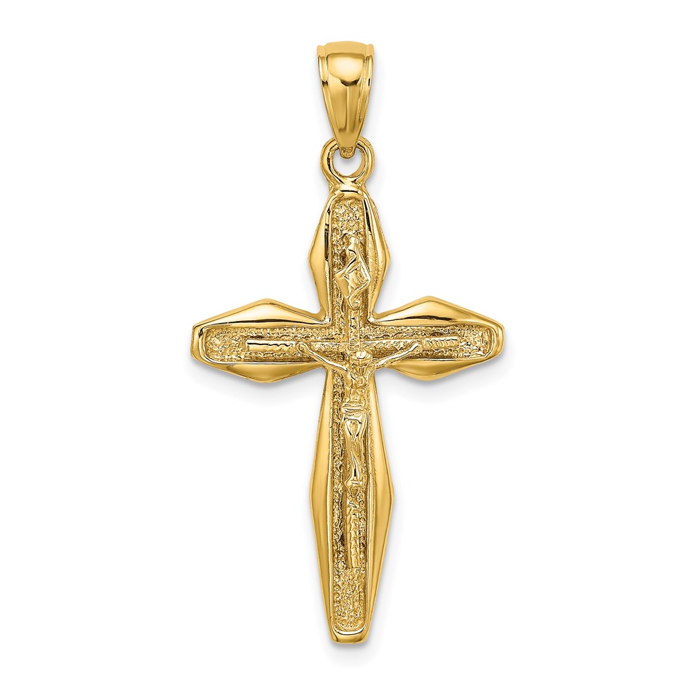 K8469.jpg 14K Polished Crucifix Charm - Image 1
