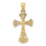 14K Fancy Crucifix Charm - Image 4