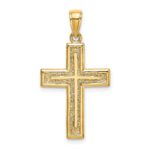 14K 2-D Cross Charm