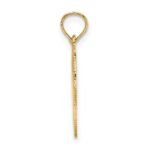 14K Polished Angel In Heart Charm - Image 2