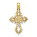 14K Cut-Out Fancy Cross Charm