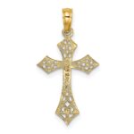 14K Filigree Cross Charm - Image 4