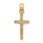 14K Mini Crucifix Charm