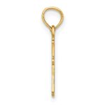 14K Textured Mini Cross Charm - Image 2