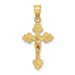 14K Crucifix with Fancy Tips Charm