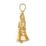 14K 3-D Moveable Angel Bell Charm - Image 2