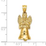 14K 3-D Moveable Angel Bell Charm - Image 3