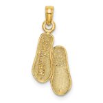 14K 3-D KEY WEST Double Flip Flop Charm - Image 3