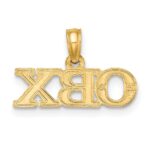 14K Polished OBX Charm - Image 4