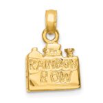 14K 3-D CHARLESTON Rainbow Row Buildings Charm - Image 4