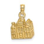 14K 3-D CHARLESTON Rainbow Row Buildings Charm - Image 3