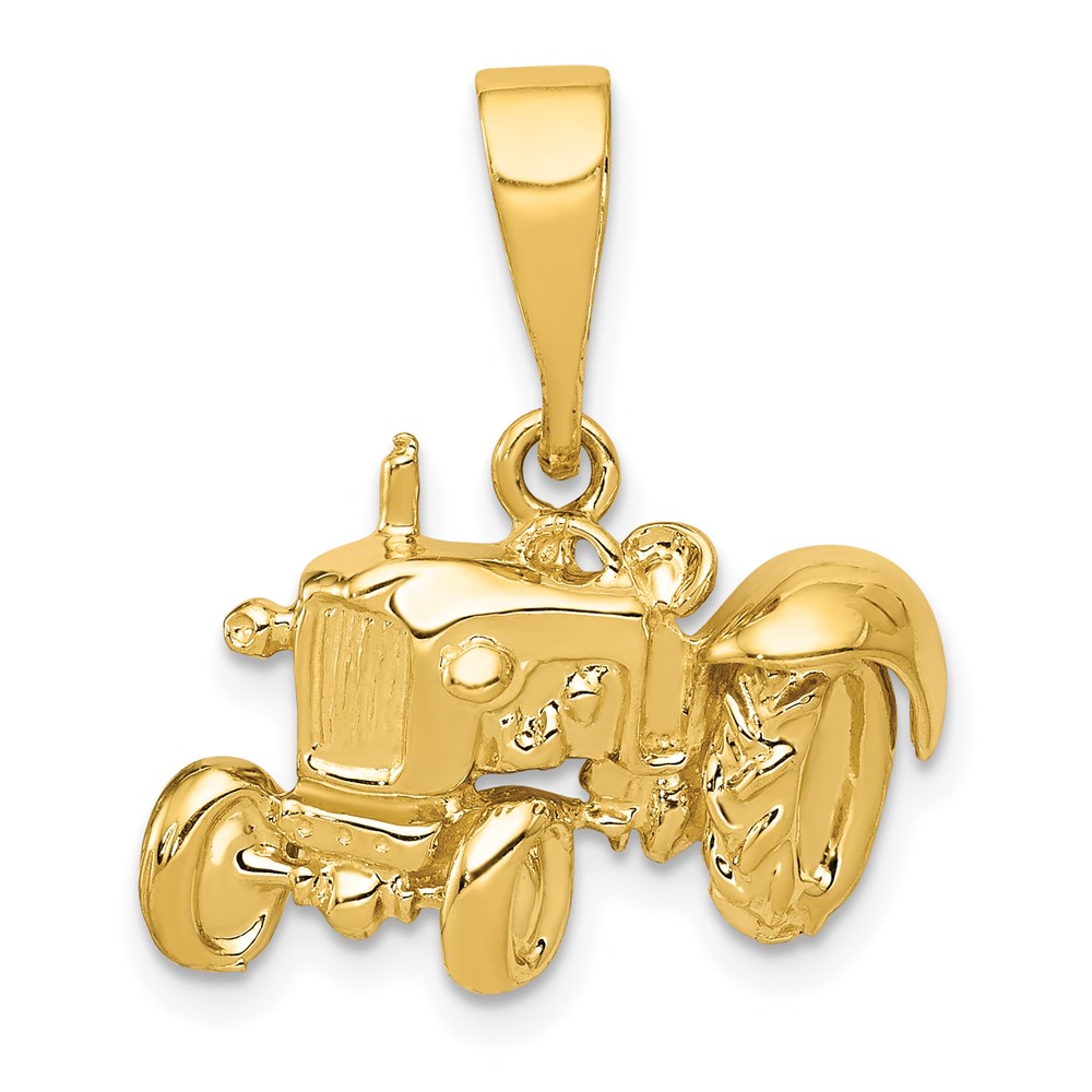 K876.jpg 14k Tractor Pendant - Image 1