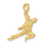 14K 3-D Karate Man Pendant - Image 5