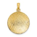 14K 2-D Polished Domed Volleyball Charm - Image 4
