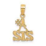 14K Polished #1 SIS Charm