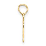 14K Polished and Textured OY VEY Charm - Image 2