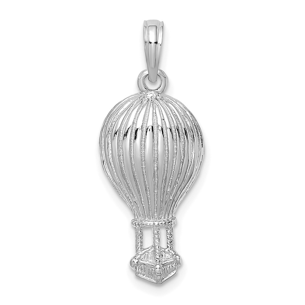 K8914W.jpg 14K White Gold Polished Hot Air Ballon Charm - Image 1