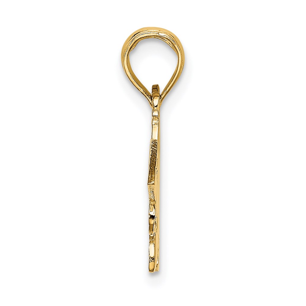 K894-2.jpg 14k I'D RATHER BE FLYING Charm - Image 1