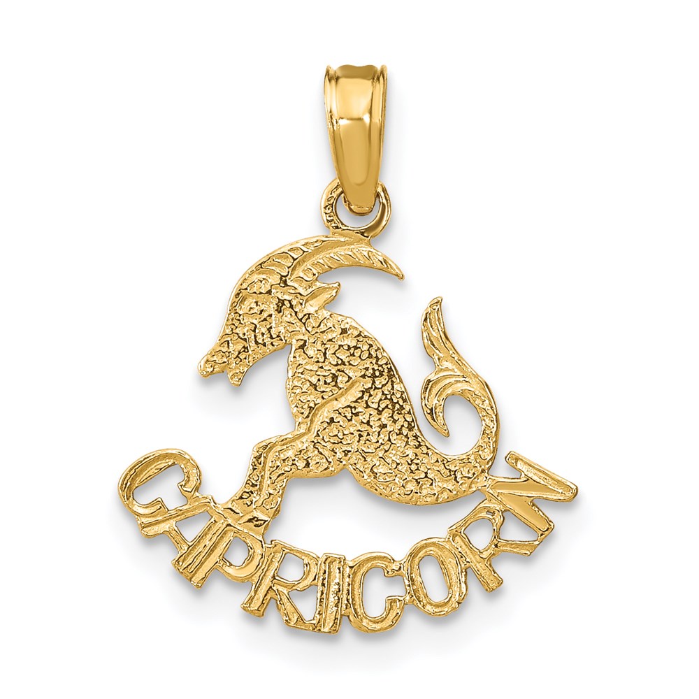 K8943.jpg 14K CAPRICORN Zodiac Charm - Image 1