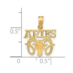 14K ARIES Zodiac Charm - Image 3